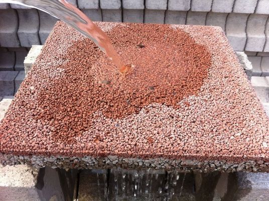 Slab Stone Form Acqua permeabile mattoni per via d'ingresso e passeggiata Rosso/giallo in design