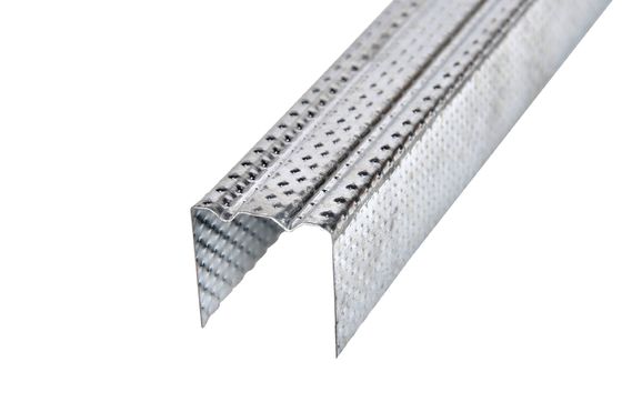 Materiale di pareti divisorie in acciaio Canale metallico galvanizzato per piegatura a freddo Canale interno di bordo