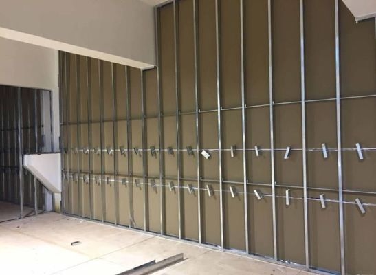 0Profili in acciaio galvanizzato da.40 a 1.0 mm per materiale di pareti divisorie / chietta in acciaio leggero