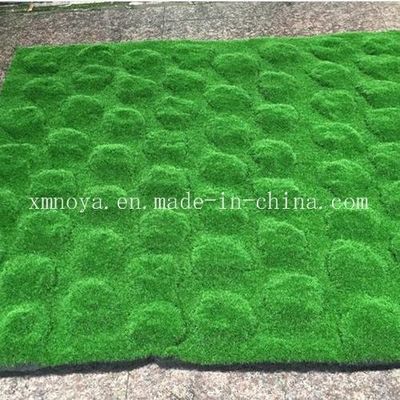 Piante artificiali di erba verde personalizzate in plastica per decorazioni interne e domestiche