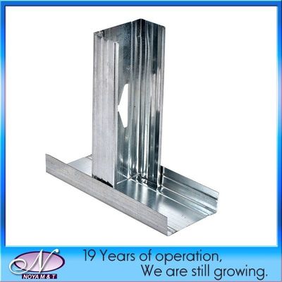 3000 mm di lunghezza standard galvanizzata per pareti a secco per la costruzione di profili di soffitto per canali metallici