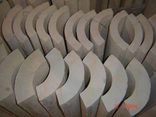 Tubi di silicato di calcio Isolamento termico Materiali da costruzione 220 kg/m3 Bianco