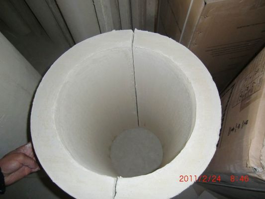 Tubo di cartone di silicato di calcio per materiali di isolamento termico nella petrochimia