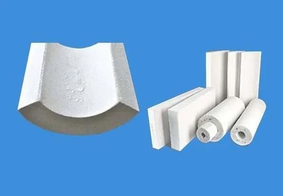 Tubo di cartone di silicato di calcio per materiali di isolamento termico nella petrochimia