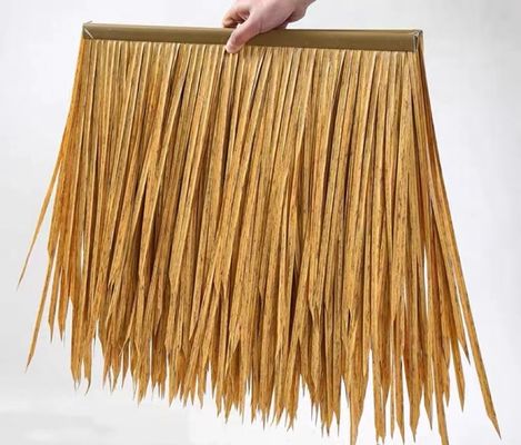 Tetti di paglia in HDPE sintetici in stile tradizionale per la decorazione del tetto degli hotel