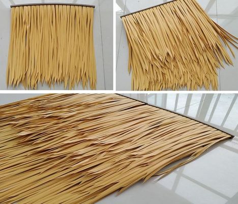 Polietilene piastrelle piegate a forma di paglia irregolare per tetti di hotel