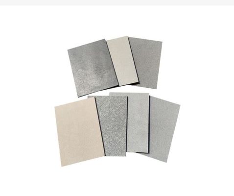 Fibra di cemento tavole rivestimento pannelli di rivestimento grigio Edificio esterno impermeabile Tavola di silicato di calcioTavole di silicato di calcio