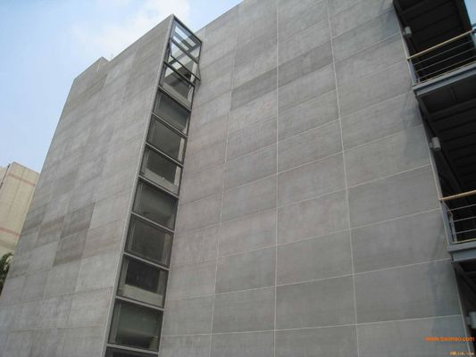 Fibra di cemento tavole rivestimento pannelli di rivestimento grigio Edificio esterno impermeabile Tavola di silicato di calcioTavole di silicato di calcio