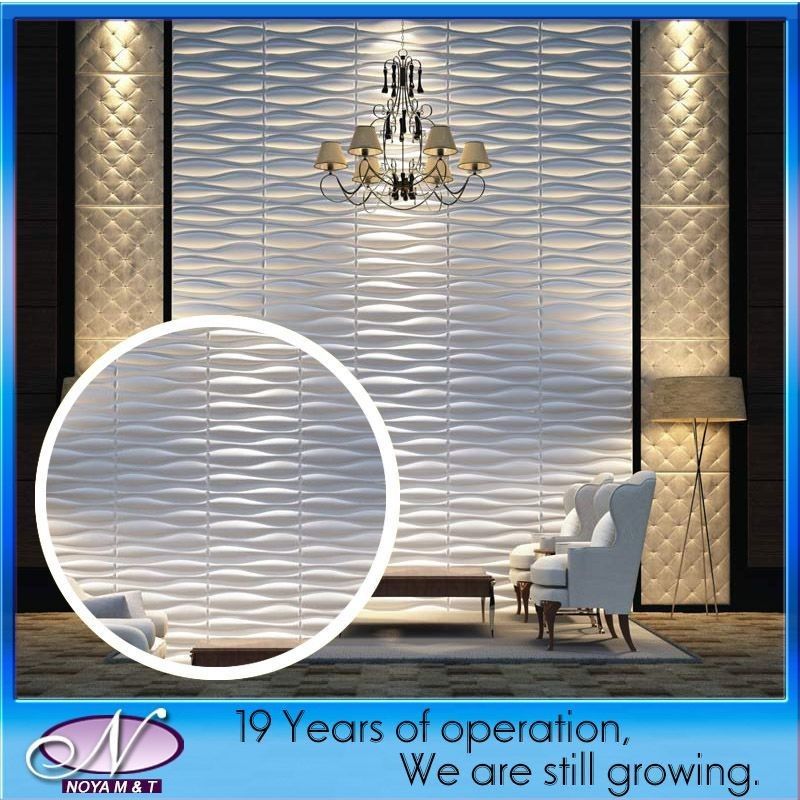 Pannello 3D decorativo per sale riunioni impermeabile PVC rivestimento murario materiale da costruzione