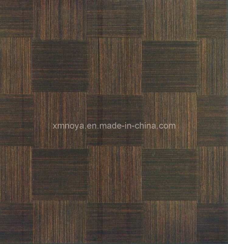 Componente materiale PE Legno tessuto Veneer a treccia Decorazione della parete con durata di 10 anni