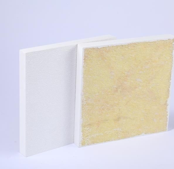 Ufficio a prova di fuoco Palla di soffitto acustico in gesso di fibra di vetro leggero per uso decorativo