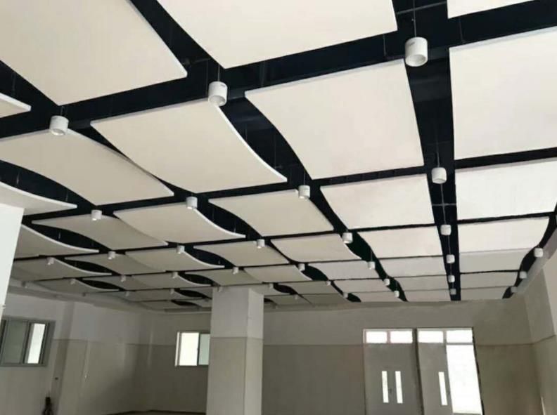 Disegno di soffitto in fibra di vetro con rivestimento a spruzzo a prova di fuoco per decorazioni E nascoste