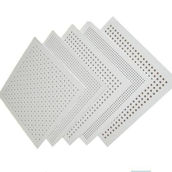 5/15q Quadratura impermeabile perforata assorbimento acustico del suono cartone di gesso per soffitti