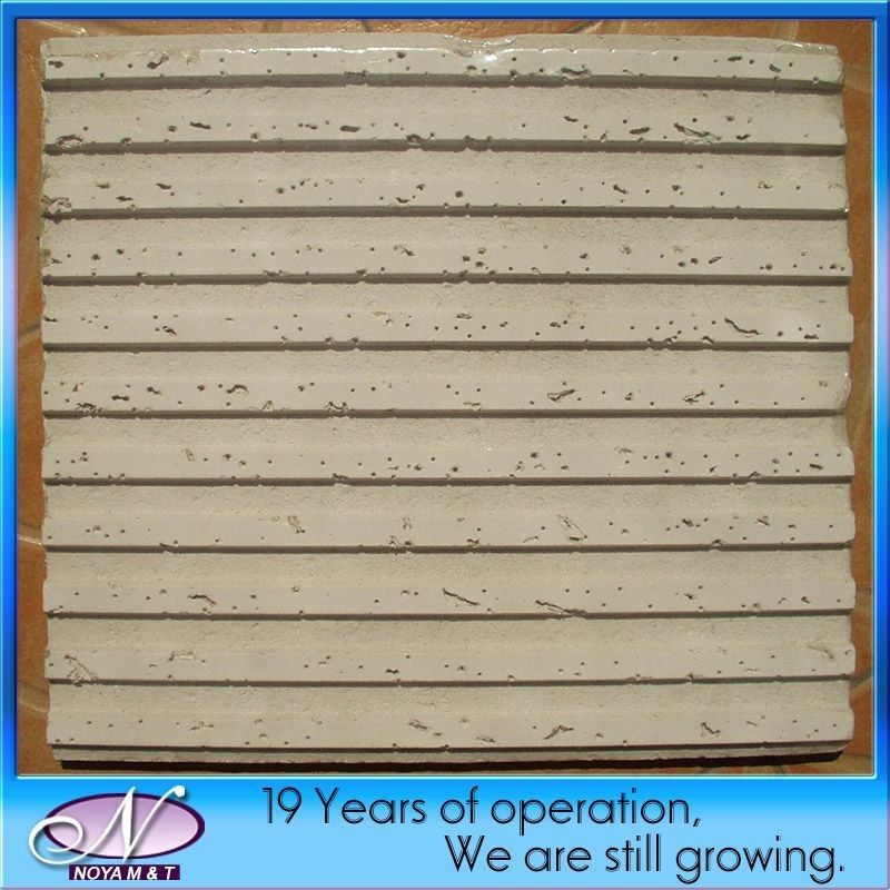 8 mm di spessore piastrelle di soffitto per decorazione scolastica in fibre minerali di lana