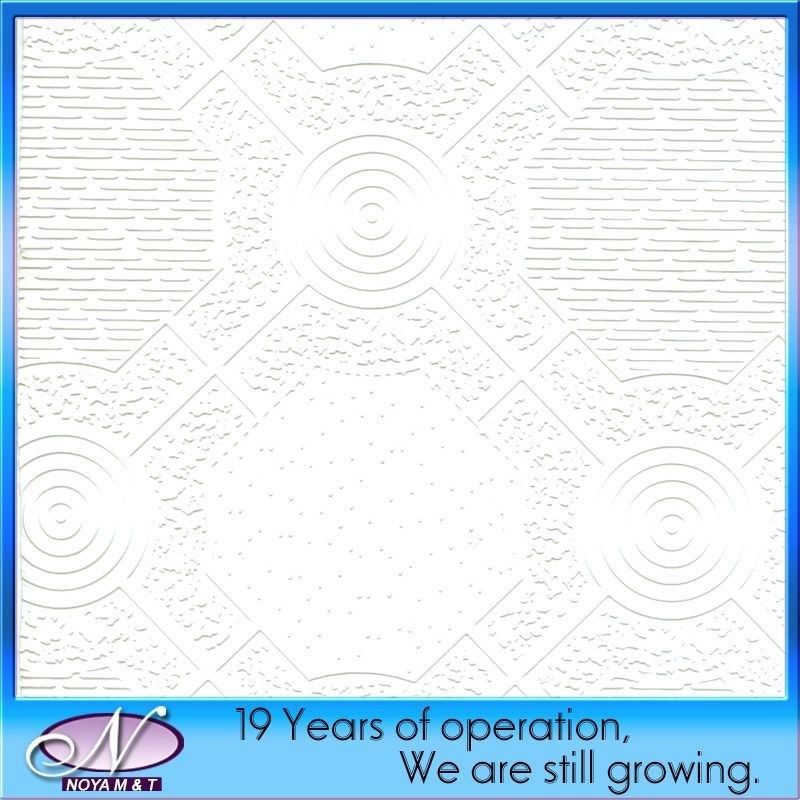 Miglioramento della parete/del soffitto dell'albergo Piastrelle acustiche in gesso in PVC Spessore 7-15 mm