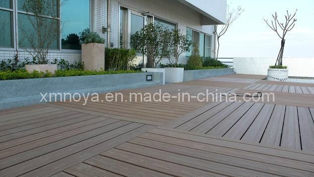 Pavimentazione da giardino esterna in legno di plastica composita in WPC con installazione rapida