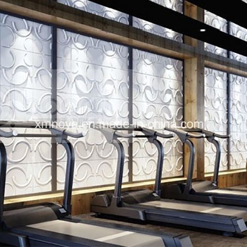 Pannello 3D Eco-Friendly E0 Acustico Isolamento acustico Tavola da parete per stile decorativo palestra
