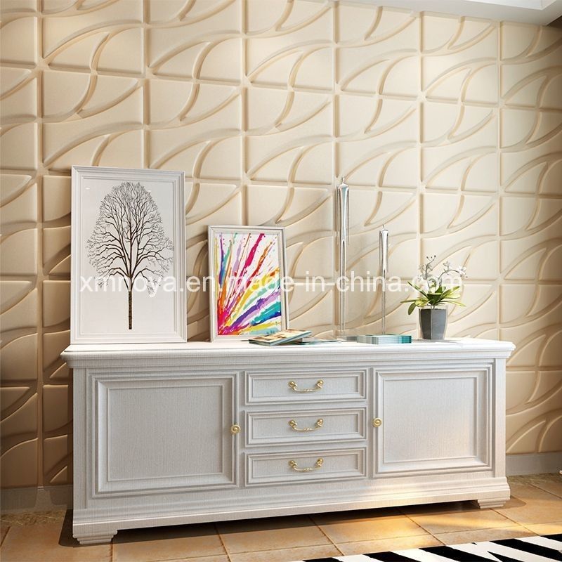 Decorazione delle pareti interne Isolamento acustico tessuto Materiali del pannello 3D 915*1830*8mm