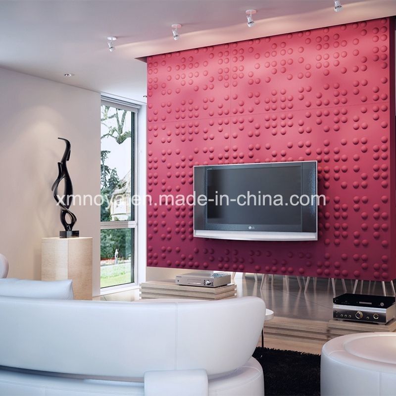 Tavola da parete 3D acustica decorativa 460mm*460mm Dimensione per sfondo TV in soggiorno