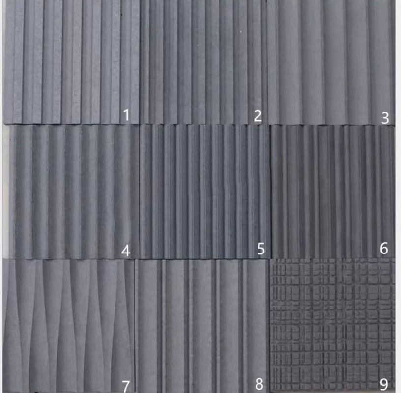 Fassata di cemento in fibra decorativa a fessura 3D per materiale resistente al calore