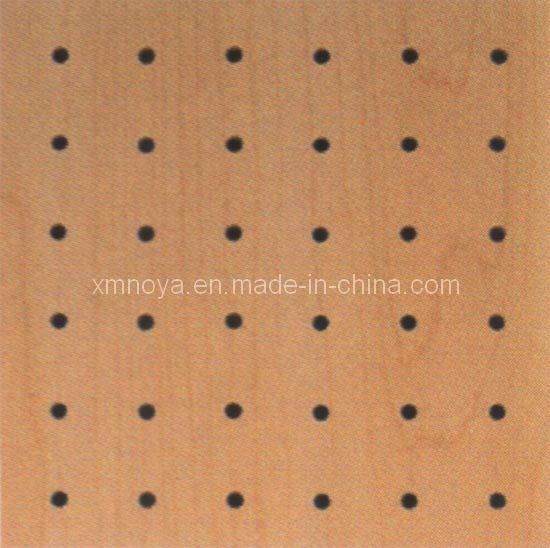 197*2400*15-18mm Decorative Wooden Acoustic Wall Board Veneer Finish Design perforato