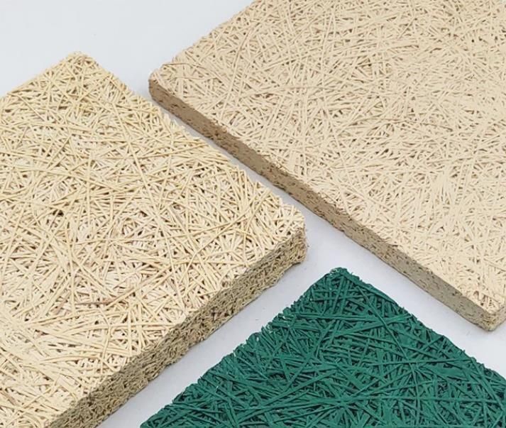 1200*2440mm Tavola assorbente del suono in lana di legno per la decorazione del soffitto di riduzione del rumore